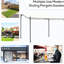 Pavillon de jardin pergola 10 pi x 13 pi avec structure en acier. Intempéries - Auvent de patio, cour arrière. Crème, blanc, système de drainage Cadre, auvent. Blindage. Pour le jardin, la terrasse. Blanc