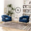Fauteuil d'appoint en velours Chynna-1662602961