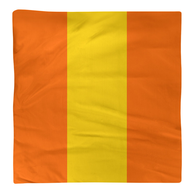 Serviette de coton 22" miami dîner, Orange / Jaune