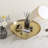 Gold Tone Decorative Bathroom Accessories Riser Tray