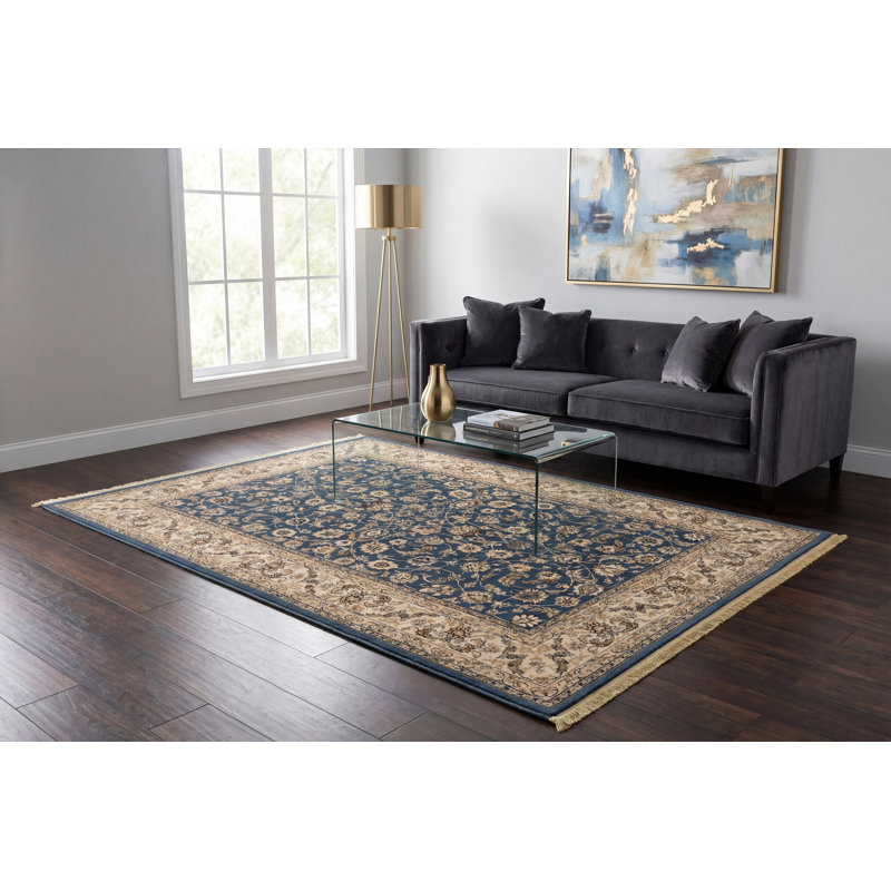 Tapis gris/ivoire en laine fisher Cirro, Rectangle de 2 pi 2 po x 4 pi 7 po