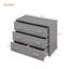 Twin Size Loft Bed With Cabinet And Shelf - Grey
