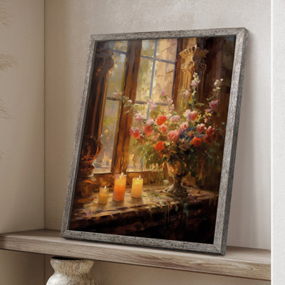 Reproduction encadrée FLORAL Series DCCLXVI - bois massif