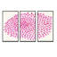 Éclat rose - ensemble d'art mural encadré sur toile Mid_Century_Modern-1208144327-1208144326