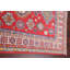 Tapis oriental à motif géométrique à motif de légumes Kazak noué à la main 4 x 6
