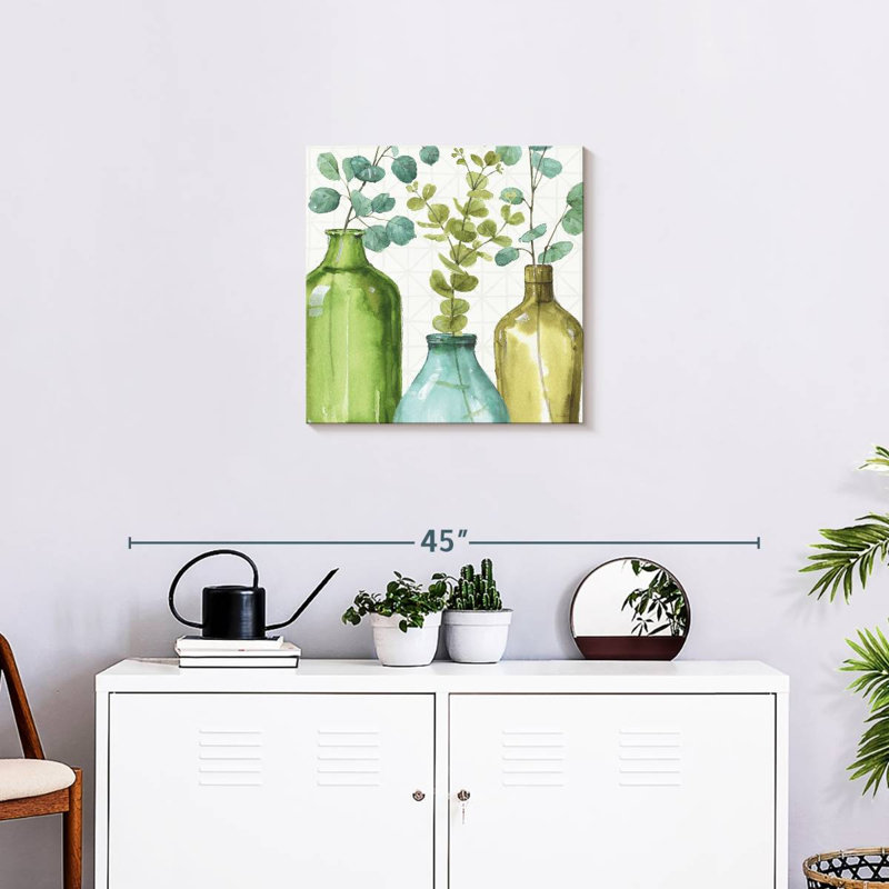 Harnek - Mélange de verts décoratifs VI, H 20 po x l 20 po