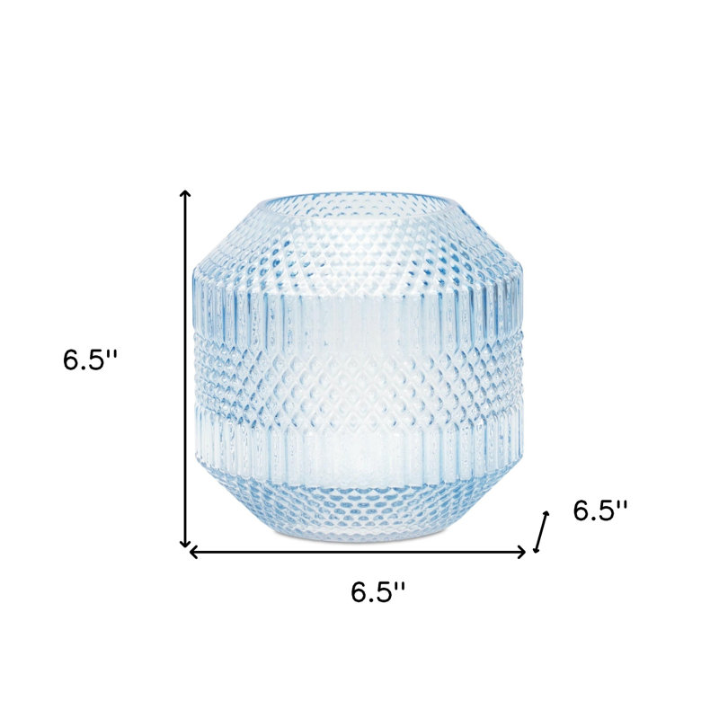 Vase de table 8 ", H 6,5 po x l 6,5 po x P 6,5 po