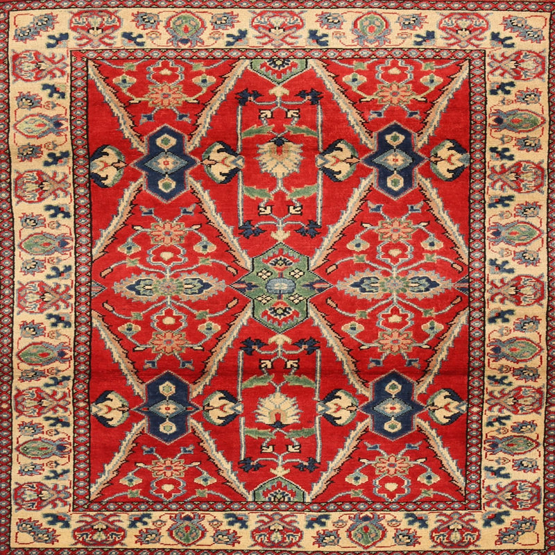 Oriental Indoor Rug, Square 5'