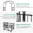 79.5 W x 19.7 D Iron Arbor with Gate and in Black