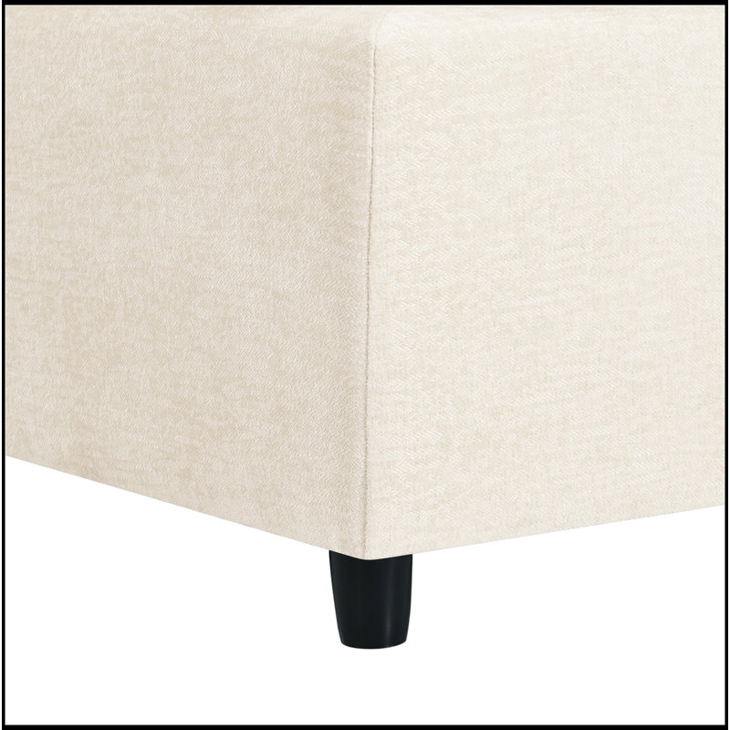 Canapé modulaire rembourré 6 pièces Elaris, Mélange de polyester beige
