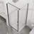 Goodyo Shower Enclosure 36 In.D X 36 In. W X 72 In. H, Corner Shower Door With White Shower Base, Pivot Opening Frameless Shower Stall With 1/4 In Clear Tempered Glass-121271592