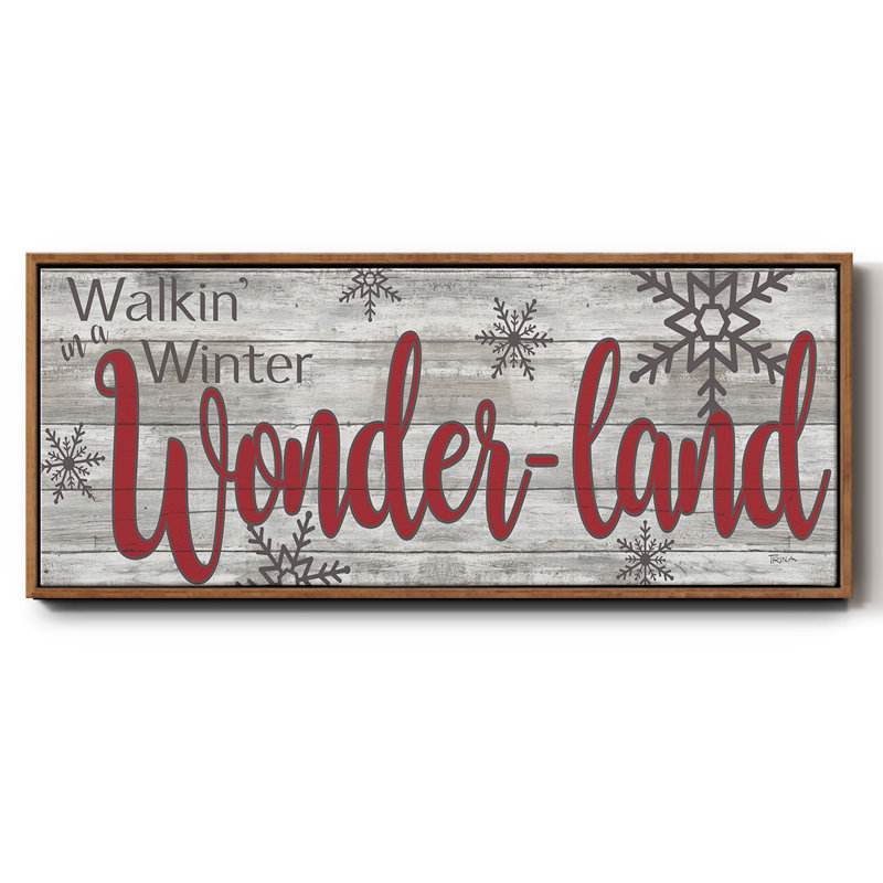 Winter Wonderland - toile encadrée, H 20 po x l 50 po