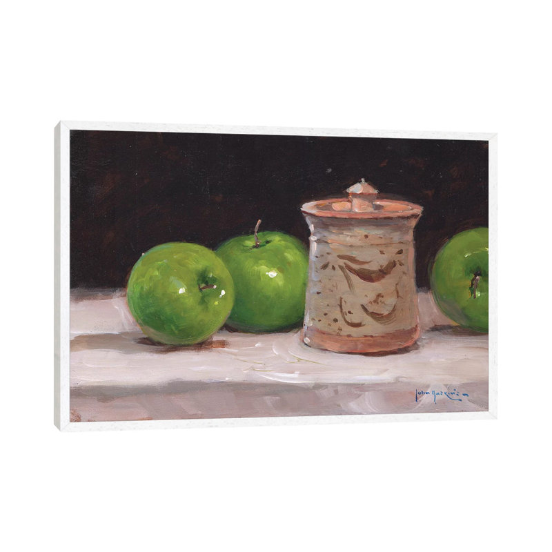 In Good Company by John Haskins - Painting on Canvas, 101.6cm H x 152.4cm W x 3.81cm D, White Framed