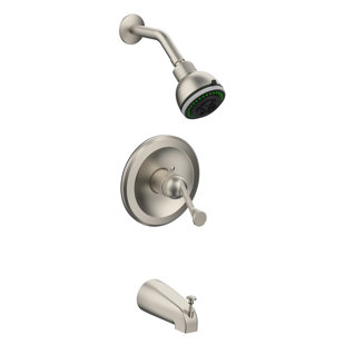 Streamway by Toolway Tub & Shower Faucet 1-Handle Brushed Nickel