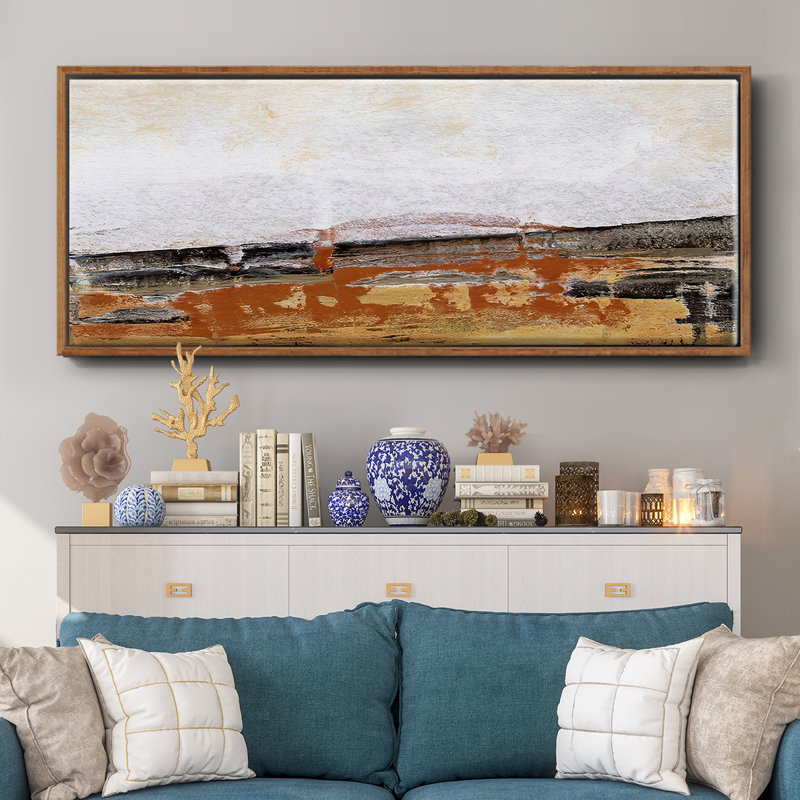 Bridges Ochre III - Framed Canvas