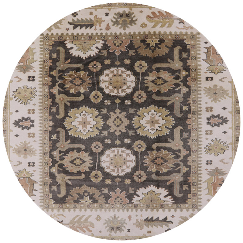 Arshag Oriental Indoor Rug, Round 7'