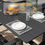 Ensemble 7 pièces de table de salle à manger de patio, ensemble de mobilier de salle à manger extérieur en PEHD 2 chaises