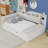 Full Size Wood Daybed with Twin Trundle and Charging Station-1690193644