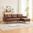 88” W Faux Leather L-Shape Sofa Chaise-556264111