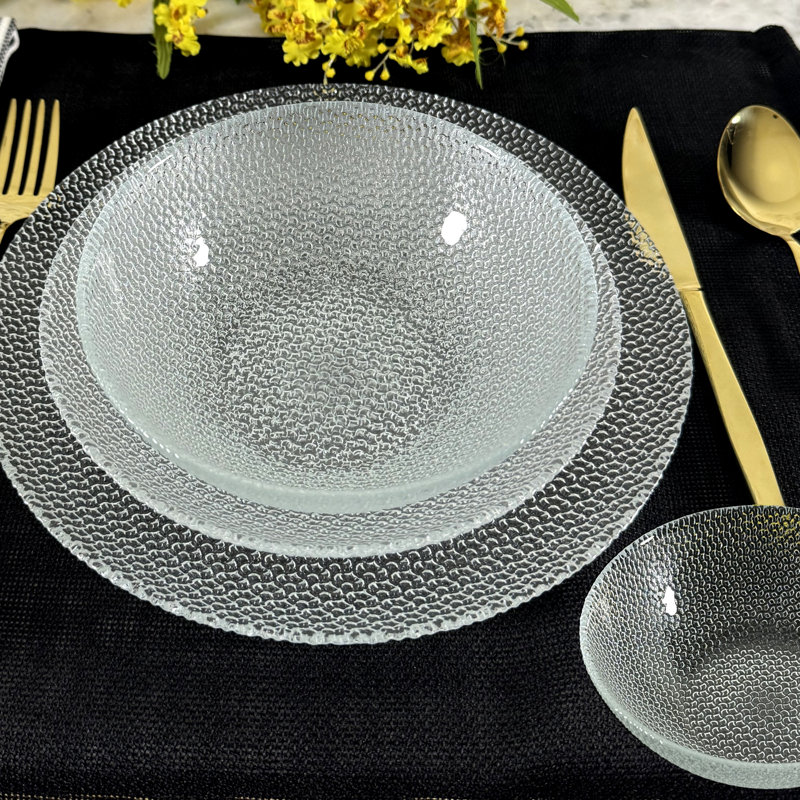 Madellyne Glass Dinnerware Set of 24