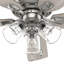 Ventilateur de plafond à 5 pales de 52 po avec lumières et chaînes à tirer Rosner-85433817