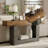 Narrow Wooden Side Table, Rectangular Living Room Table Beside The Sofa