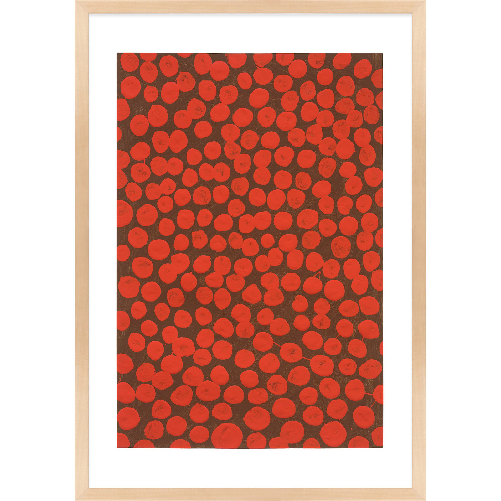 Salsa On Brown by Michela Sorrentino, Brown, 50" H x 35" W x 1.25" D