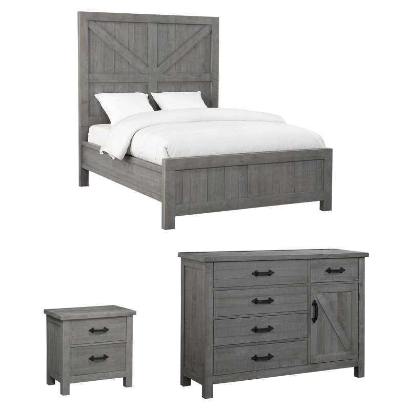 Aleshire Solid Wood Piece Bedroom Set