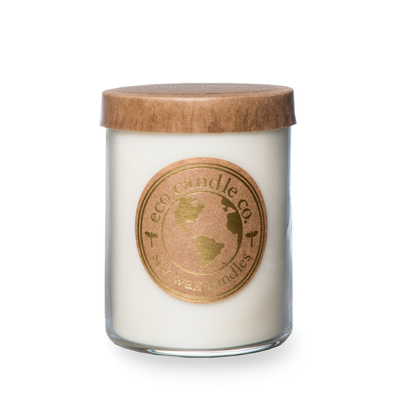Sanctuary Scented Jar Candle with Glass Holder