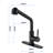 Matte Black Kitchen Faucet With Pull-Down , Single Lever Sink Faucet, 360 Rotating High Outlet, Corrosion & Rust Resistance, Easy Water Regulation Procedure Pull Out Handle Swiveling Spout,