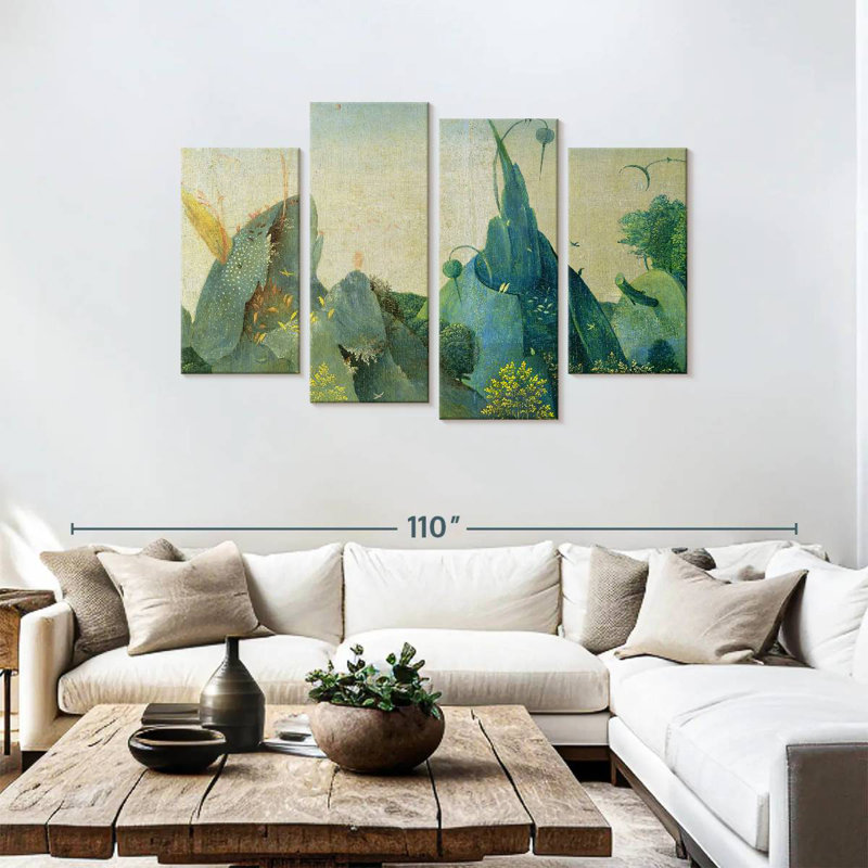 Kelan, le jardin des délices terrestres II, H 48 po x l 75 po