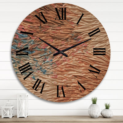 Horloge murale en bois massif Amerra