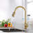 Touch Kitchen Faucet With Pull Down Sprayer-121209931
