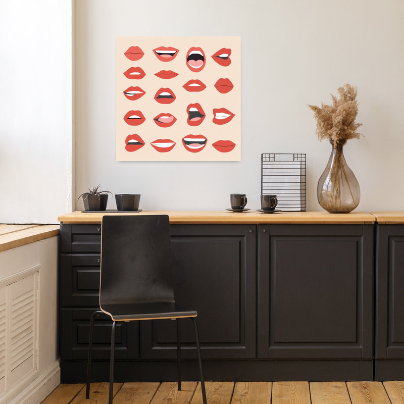 Art mural moderne et ludique, H 18 po x l 18 po