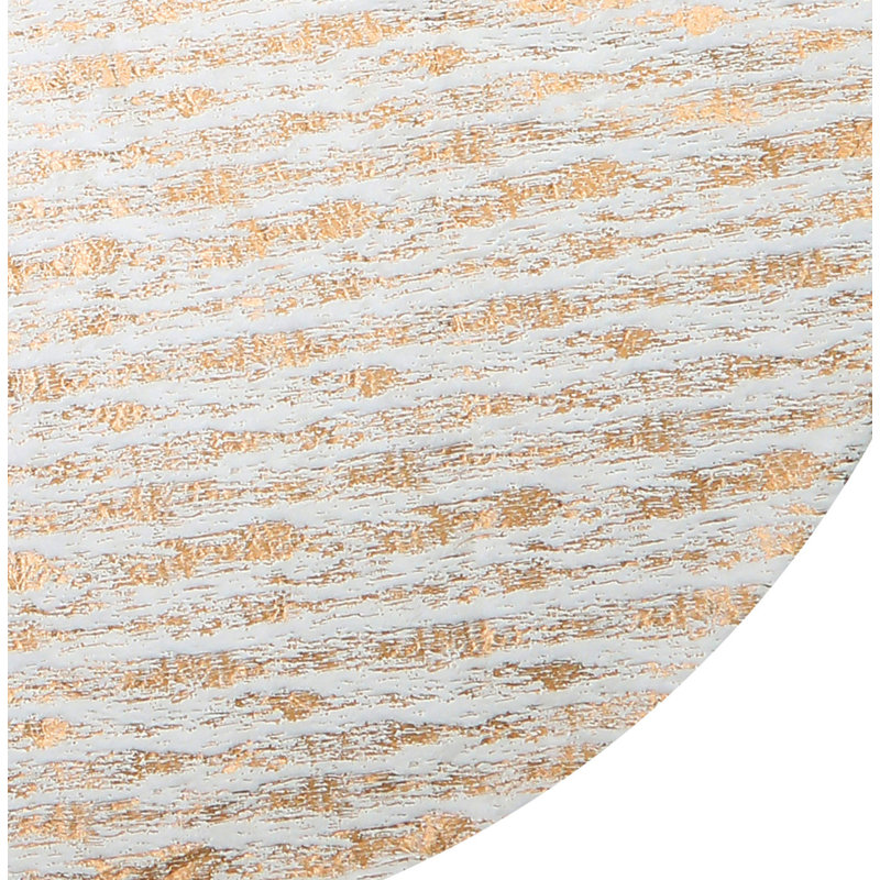 Gold Foil Print Faux Fur Christmas Tree Skirt
