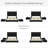LED Bed Frame with Galaxy Projector, Charging Station, 52" Tufted Upholstered Headboard & 2 Drawers-583085865-583085867