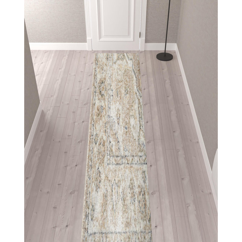 Laleia Washable Oriental Indoor Rug, Runner 2'2" x 12'