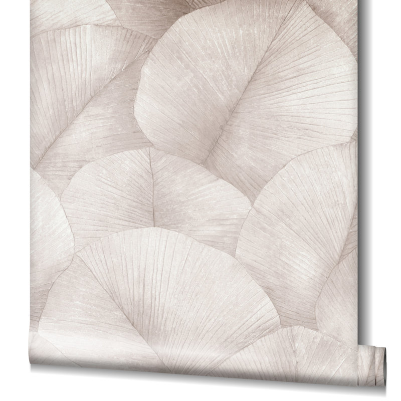 Amariyana Collection Textured Palm Wallpaper Roll, Pink