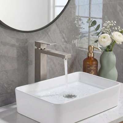 Single-Handle Single-Hole Tall Vessel Sink Faucet