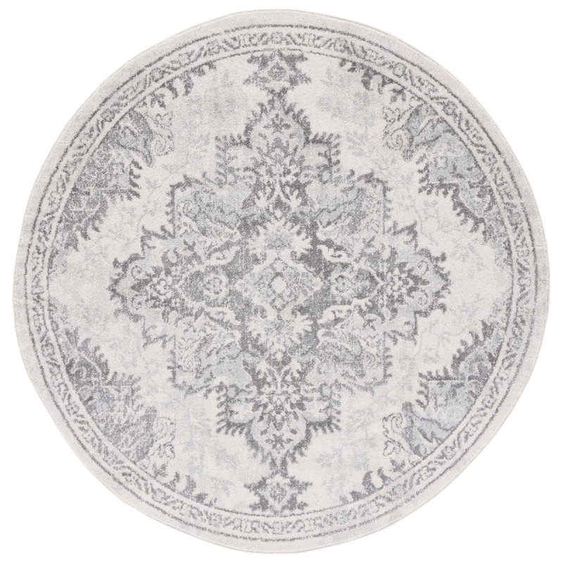 Tulum Performance Oriental Rug, Round 6'7"