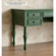 Bureau traditionnel en bois vert pour chambre, bureau à domicile et salle d'étude-1230112293