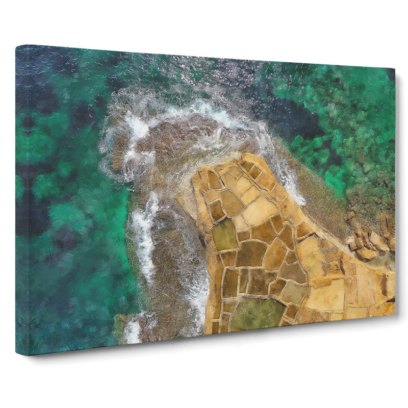 High Above Gozo Malta - Wrapped Canvas Print, 40cm H x 60cm W x 3cm D