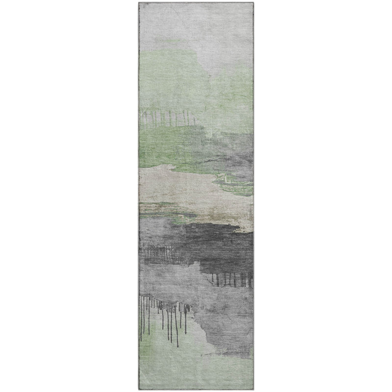 Premium Machine Washable Fairwood AMF1880 Modern Rug, Runner 2'3" x 7'6"