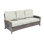 Bella 79.75" Wide Outdoor Wicker 3 - Seater Patio Sofa with Cushion