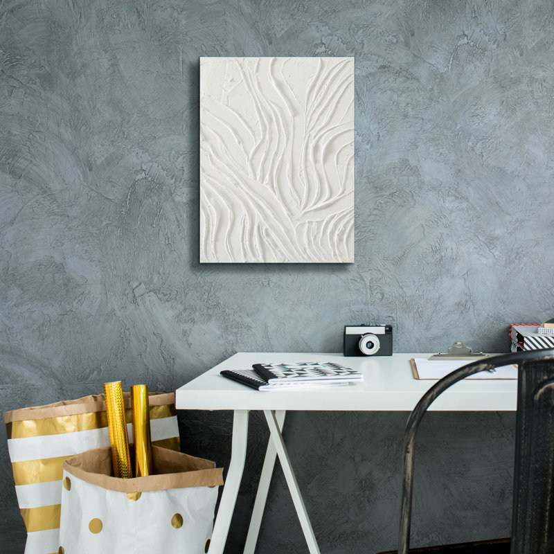  «White Dune» par Design Fabrikken, art mural sur toile, H 16 po x l 12 po
