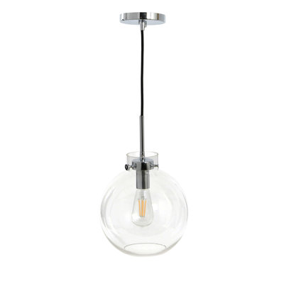 Plafonnier rond en métal Ossabaw, noir mat