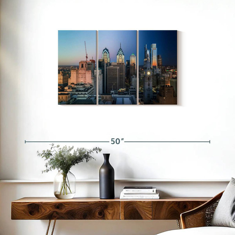 Nicci Philly Skyline, H 20 po x l 33 po