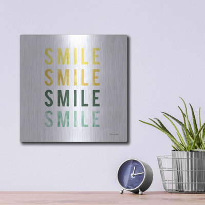 Smile Smile' by Ann Kelle Designs, Metal Wall Art