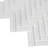 11"X 12.6" Herringbone Polished Glass Mosaic Tile-61266923