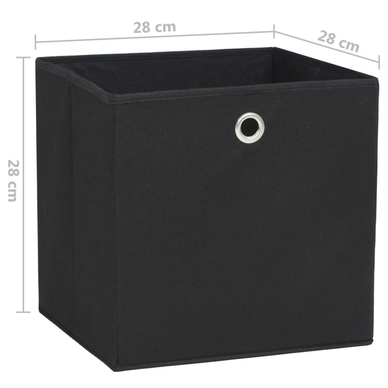 Rebrilliant Fabric Decorative Bin, Black